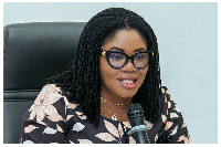 Dr Agnes Naa Momo Lartey addressing the meeting