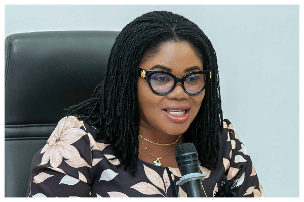 Dr Agnes Naa Momo Lartey addressing the meeting