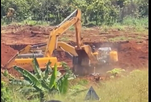 File photo of a galamsey site