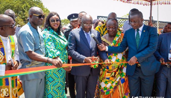 Vice President, Dr Mahamudu Bawumia at a sod-cutting event