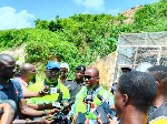 Samuel Jinapor addressed the media about small scale mining in Obuasi