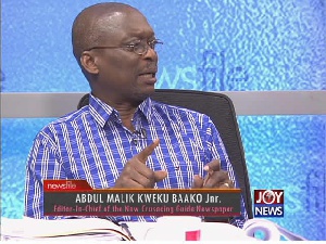 Editor-in-Chief of the New Crusading Guide Newspaper, Abdul Malik Kweku Baako