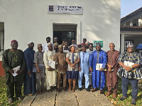 Some of the participants in a group photo