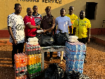 The MP donated food and drinks to Salaga Prison inmates