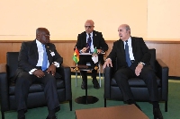 Akufo-Addo and Tebboune during their interaction