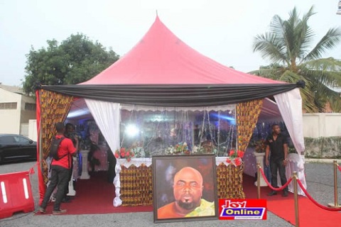 Remains of the Broadcaster lay in state for public viewing.