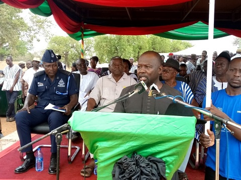 Dr. Dominic Akuritinga Ayine addressing the gathering