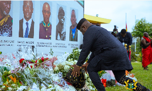 The helicopter crash killed two senior ministers and six others