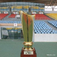 The trophy the two teams will be battling for