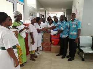 Man Capital Partners also donated toiletries and baby items to the mothers