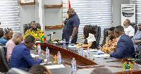 Chairman of the board, Mutiu-Rahaman Abubakar (standing with the microphone)