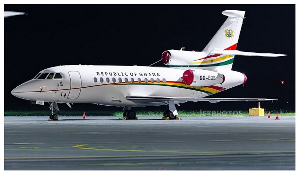 President John Mahama used a commercial flight because the presidential jet has been sent for repair