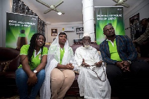 National Chief Imam, Sheik Nuhu Sharubutu with representatives from Guinness Ghana