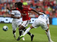 Kobbie Mainoo in action for Manchester United