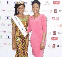 Inna Patty, owner of Exclusive Events Ghana-Organiser of Miss Ghana (right)