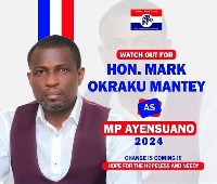 Flyer of Mark Okraku Mantey's MP candidacy