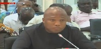 North Tongu MP, Samuel Okudzeto Ablakwa has appeared before the committee to respond to questions