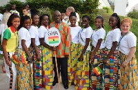 Team Ghana at the opening ceremony