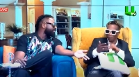 Elikem Kumordzie and KK Fosu arguing during a discussion on United Showbiz