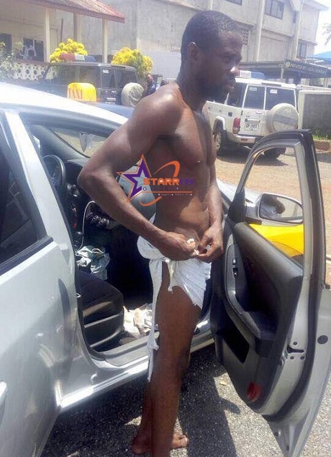 Kwabena Danso was stark naked after the assault