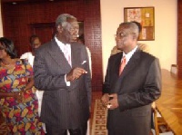 Former President Kufuor and Late President Atta Mills