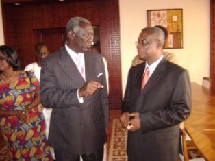 Former President Kufuor and Late President Atta Mills