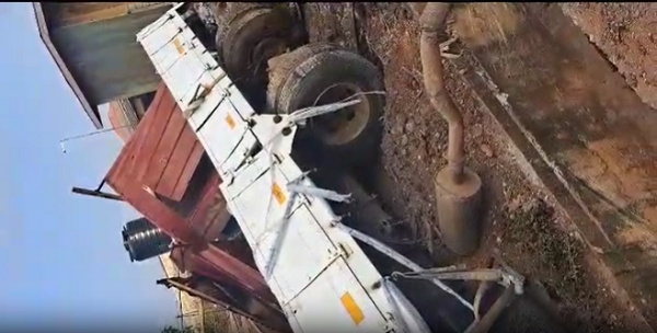 Scene of the crash at Mallam-Kasoa