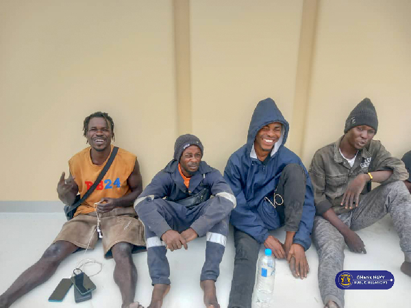 The Navy has intercepted and detained 10 stowaways aboard the Panamanian-flagged merchant ship