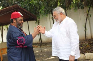 Ex President Rawlings and Pete Edochie