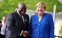 Nana Akufo-Addo with Chancellor Merkel