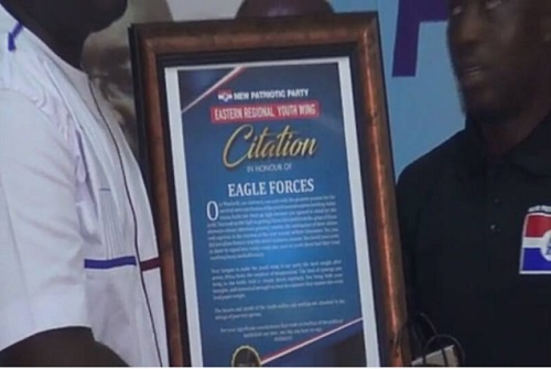 The award was in recognition of their contribution to the victory of the NPP in the 2016 elections