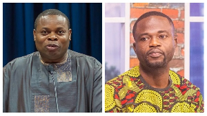 Manasseh Azure Awuni (R) and Franklin Cudjoe (L)