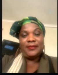 A picture of the Deputy Chairperson of the Ghanaian community in South Africa