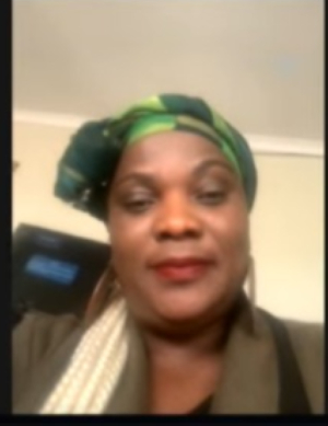 A picture of the Deputy Chairperson of the Ghanaian community in South Africa