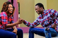 Music producer Apya with his wife to be