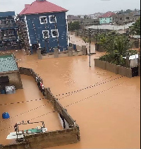Some homes in Accra flooded after heavy rains
