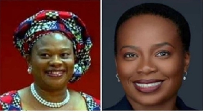 A  collage of the late Dora Akunyili and her daughter, Ijeoma Akunyili