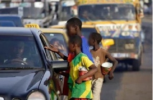 Street beggars in Accra