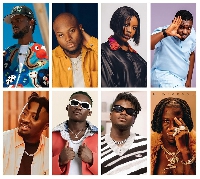 A collage of some artistes who have earned nominations