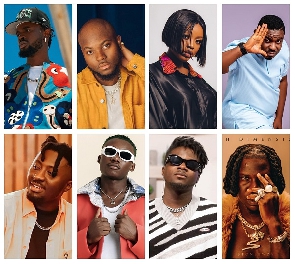Some Ghanaian musicians who released monster hits in 2023