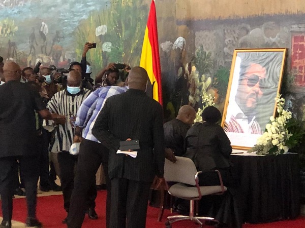 Mahama finally signs state’s book of condolence