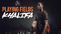 Young footballer Khalifa Mukadis of Ghana