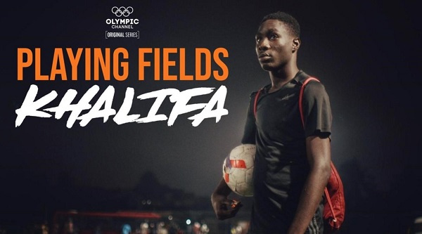 Young footballer Khalifa Mukadis of Ghana