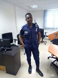Frederick Amanor Skalla, the police officer who abused the nursing mother
