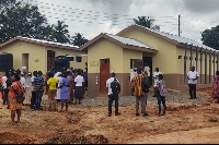 The newly built washroom facilities for some communities in Ketu North