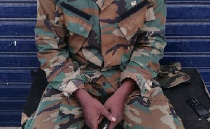 Yakubu Alabani, the fake military officer has been handed over to the police