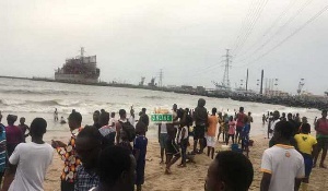 The residents of Tema have resorted to the sea to save themselves from the 'strange' death