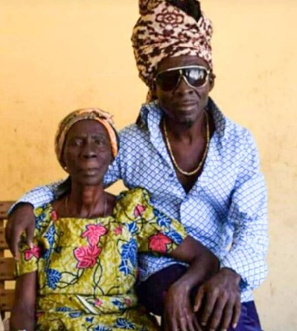 Legendary musician, Kojo Antwi and his late mother