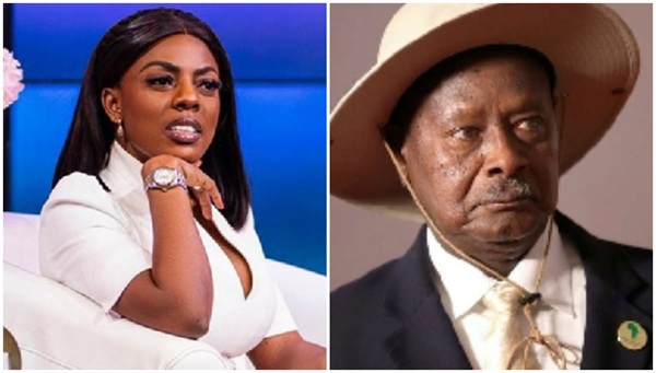 Nana Aba Anamoah drags Ugandan president over plastic bowl voting video