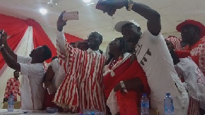 Dr. Papa Kwesi Nduom, taking a selfie after the convention